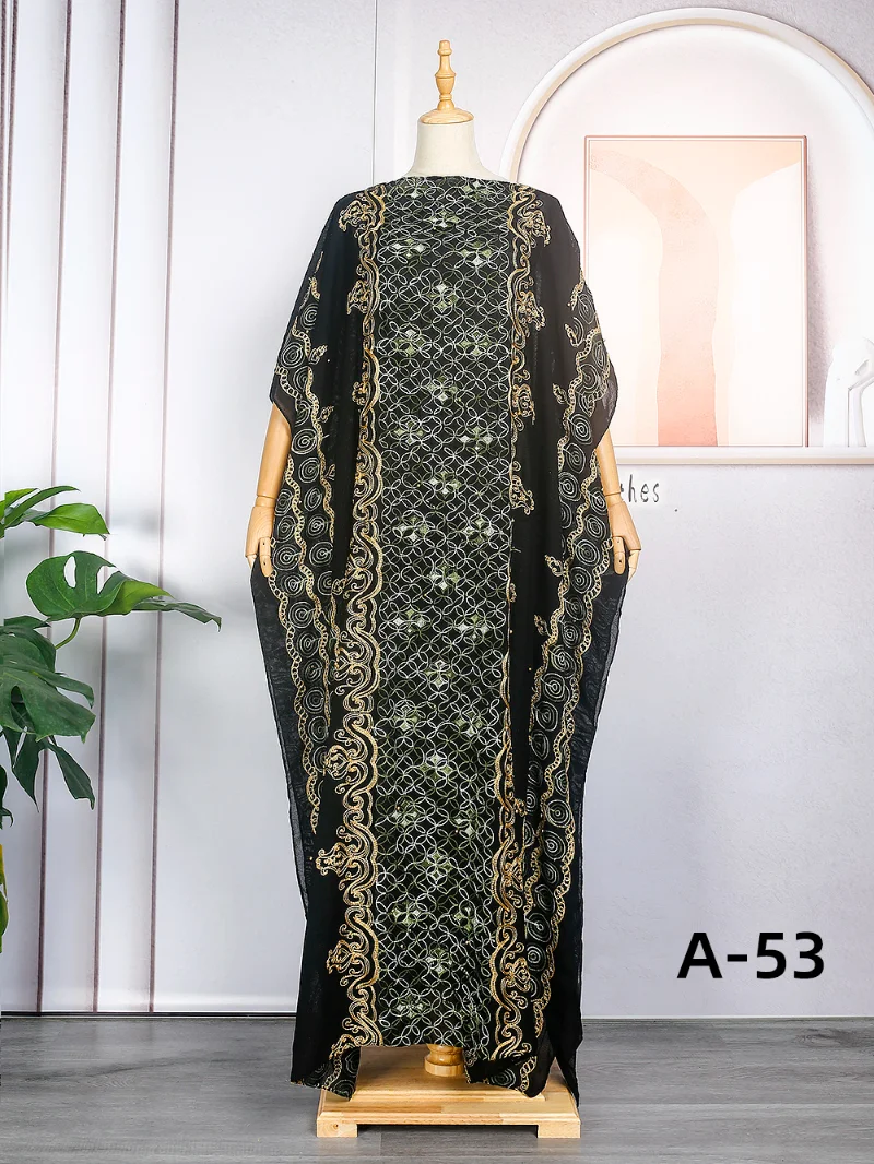 Abaya Dubai Kaftan Muslim Hijab Dress Elegant African Evening Dresses Women Embroidery Kimono Robe Femme Caftan Islam Clothing