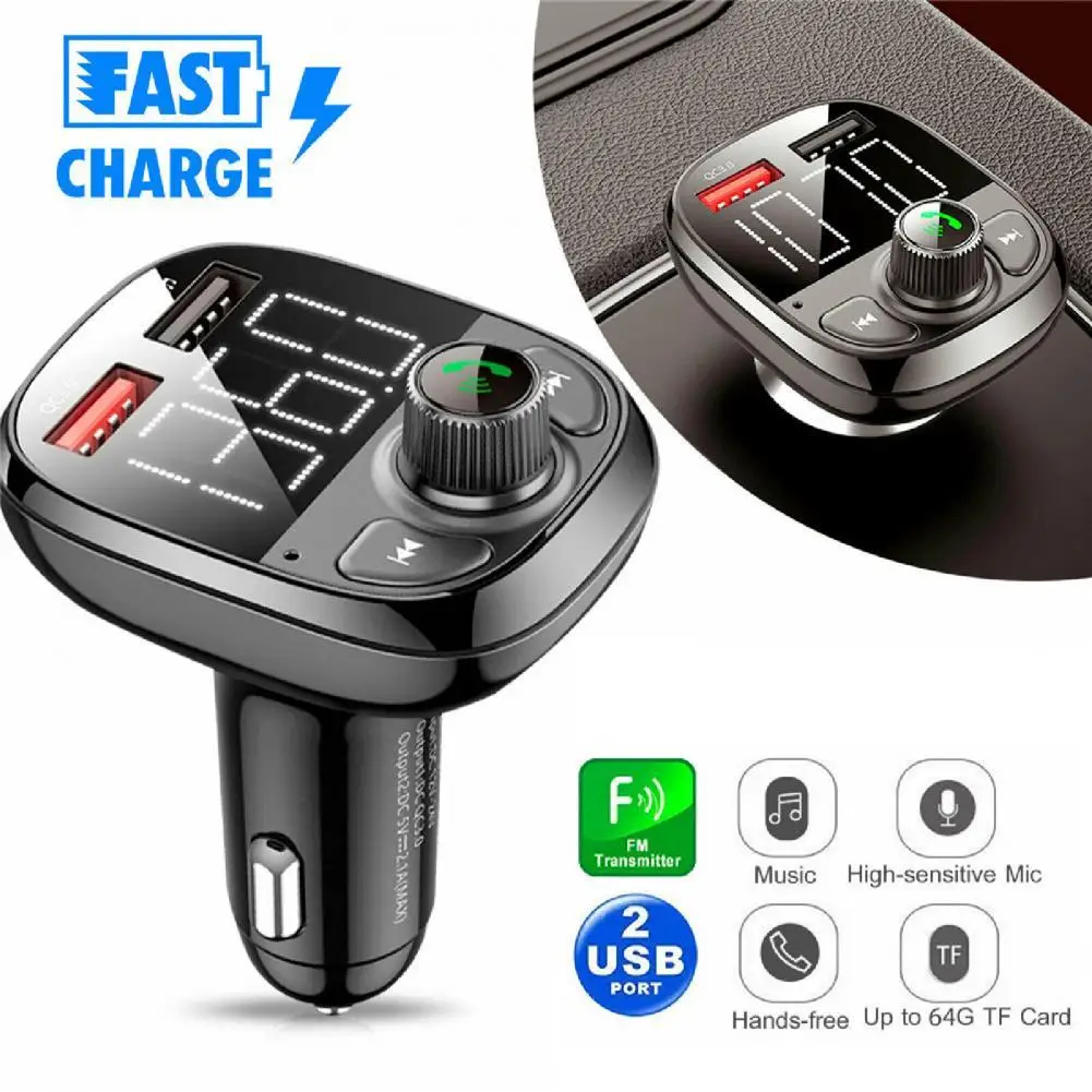 

Car MP3 Player Radio Adapter Lossless Plug Play Car QC3.0 FM Transmitter for ATV
