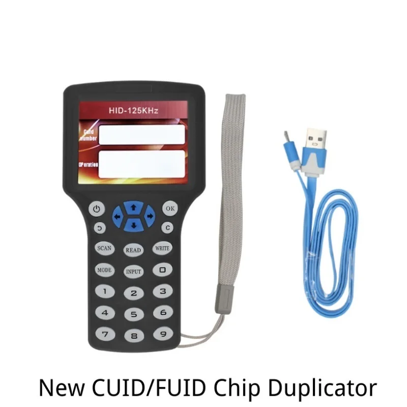 

New English Replicator RFID Duplicator 13.56Mhz NFC Smart Chip Card Reader CUID/FUID Keychain Writer Encryption Crack Copier