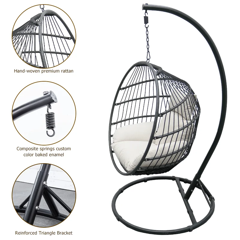 Уличное подвесное кресло уличная мебель качели для помещений Золотой