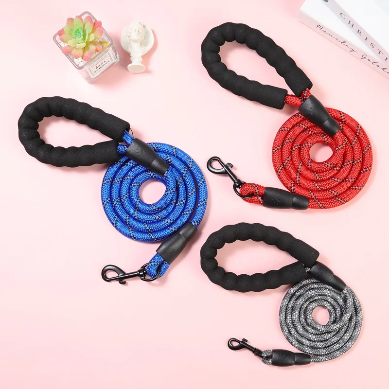 

150/200/300cm Strong Dog Leash Pet Leashes Reflective Leash For Big Small Medium Large Dog Leash Drag Pull Tow Golden Retriever
