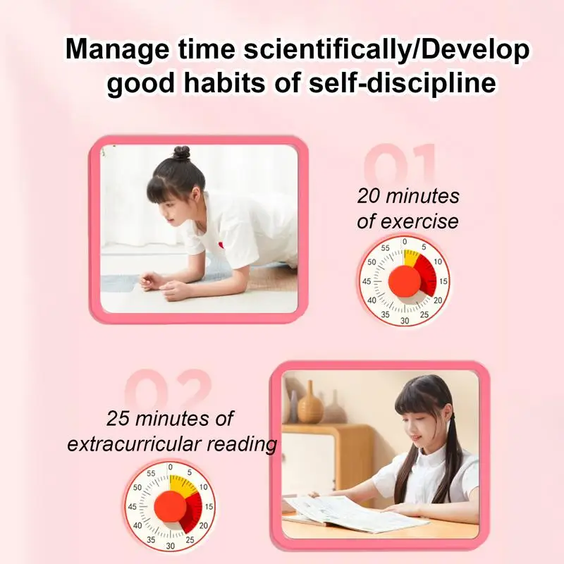 Учебный визуальный таймер 60 минут механический детский Настольный обратный