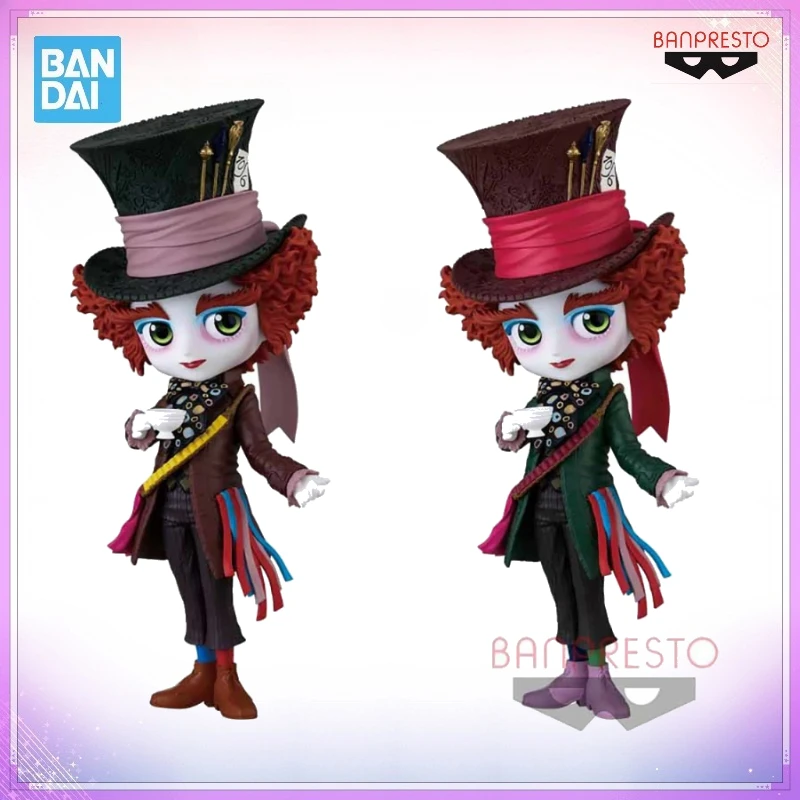 Фото В наличии: Оригинальная фигурка Bandai Spirits Banpresto Q Posket A Q Posket B, персонажи Диснея, Алиса в Стране чудес (2010), Модель «Безумный Шляпник» №1