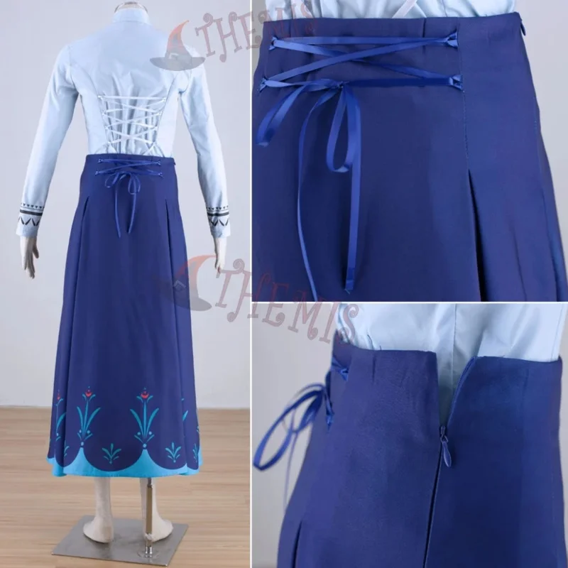 Костюм Athemis Anna для косплея платье принцессы накидка одежда с вышивкой длинная