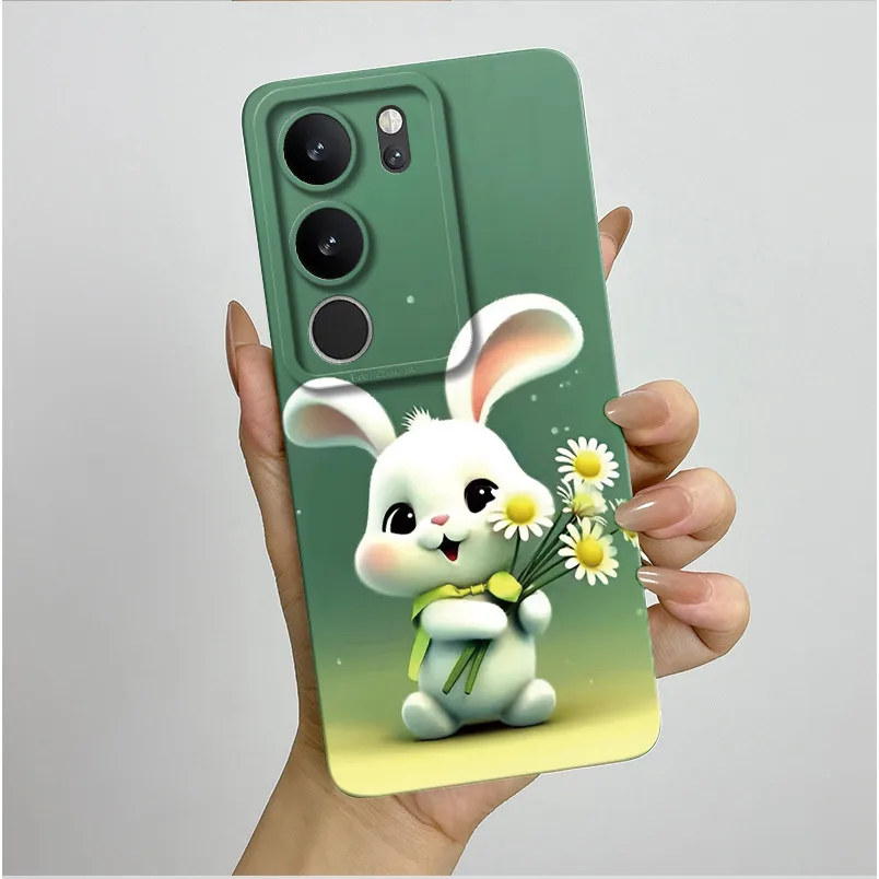 Фото Для Vivo V29 5G Эстетический роскошный чехол Жидкий мягкий силиконовый чехол для телефона Vivo V 29 V29 Pro V29e V2317 VivoV29 Задняя крышка №4