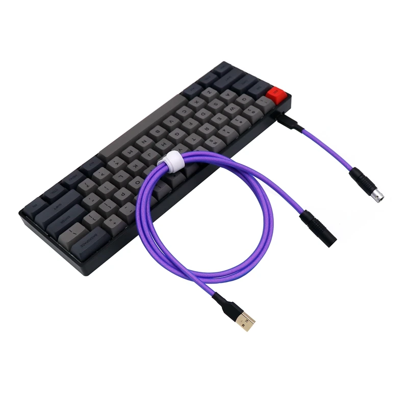 Фото Механическая клавиатура на заказ с USB на USB Тип C прямой кабель с Lemo 1B Aviator №1