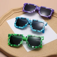 pixel mosaic sunglass thug life sunglasses kids and adults birthday party cosplay retro gamer robot sunglasses favor sunglasses