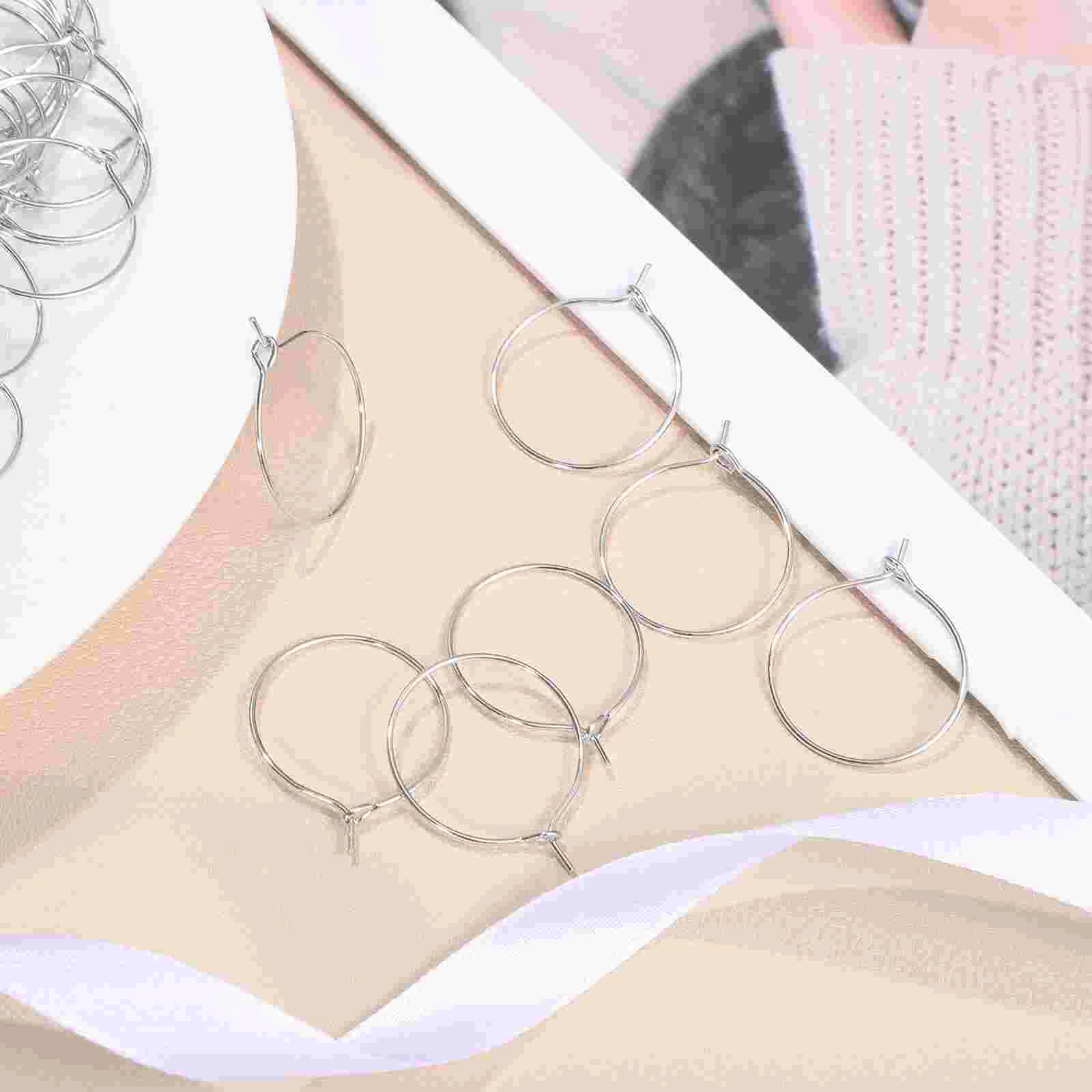 200 Pcs Earring Hoops for Jewelry Making Ear Wire Hoops DIY Earring Accessories for Women