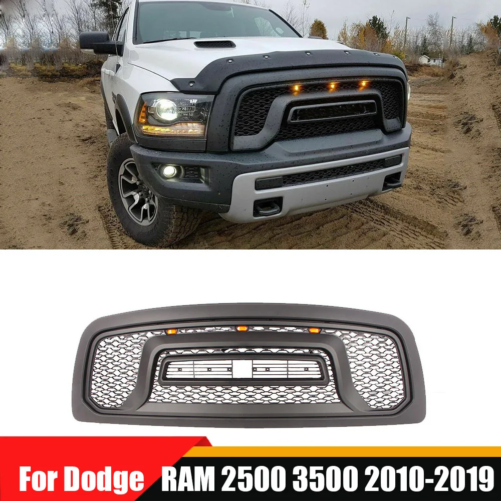 

Modified Radiator Trims Cover Racing Grill Grills Hood Mesh Front Grille Upper Bumper Grilles For Dodge RAM 2500 3500 2010-2019