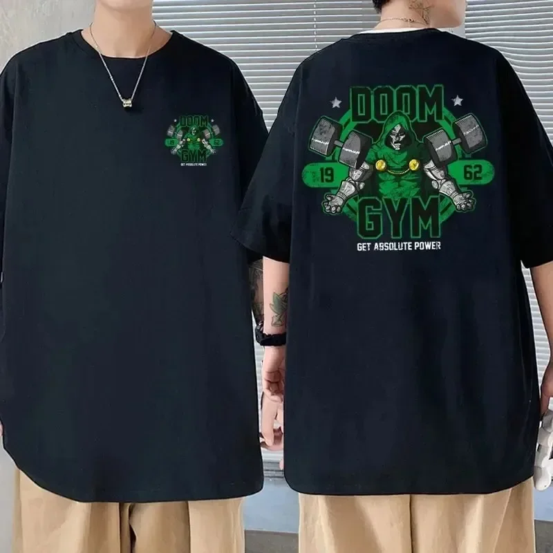 Футболка Мужская/Женская двусторонняя с графическим принтом флисовая хлопковая