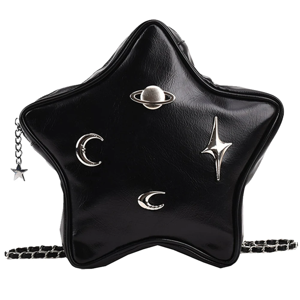 

Сумка-клатч женская из экокожи, дизайнерский вместительный саквояж кросс-боди со звездами, простая Сумочка для офиса и путешествий