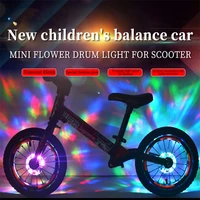 2pcs childrens balance car hub lamp flower drum lamp bicycle wheel lamp usb charging colorful led scooter decorative lamp light