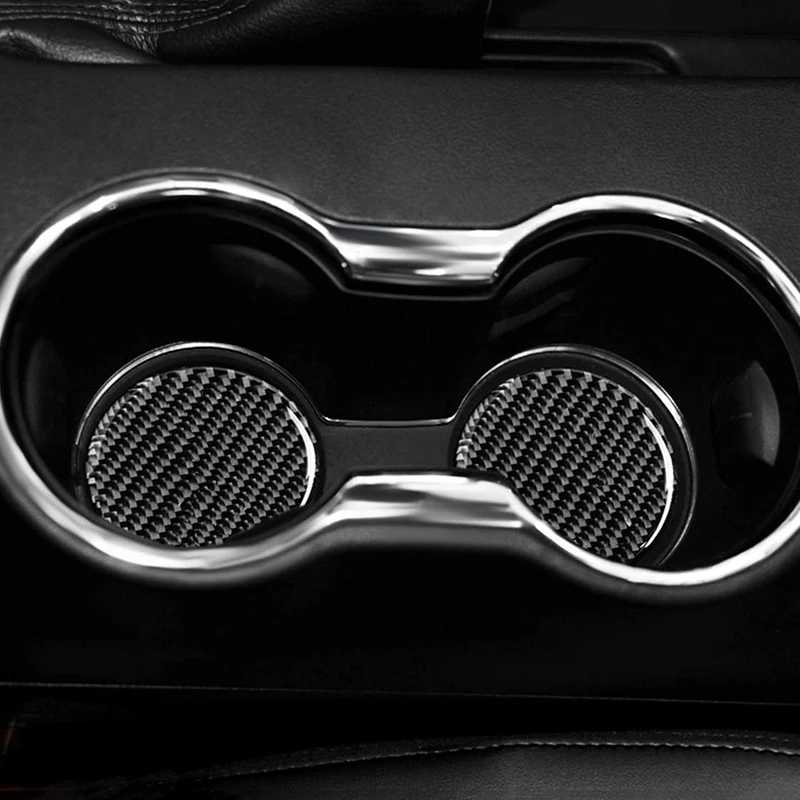 Подстаканник подставка водонепроницаемая для Ford Mustang 2015 2016 2017 2018 2019 2020 углеродное