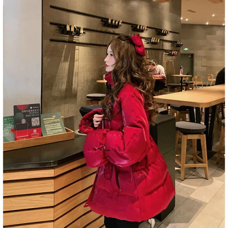 

New Women Down Jacket White Duck Jackets Stand Collar Autumn Female Warm Coats Portable Warm White Duck Down Coat Outerwear G175