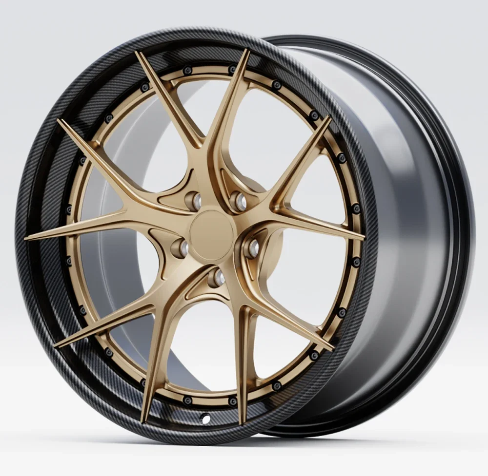 Обод колеса из углеродного волокна 2 шт. кованое колесо для RS 3/4/5/6 /7/Q3/Q8/e-tron e-tron GT TTS