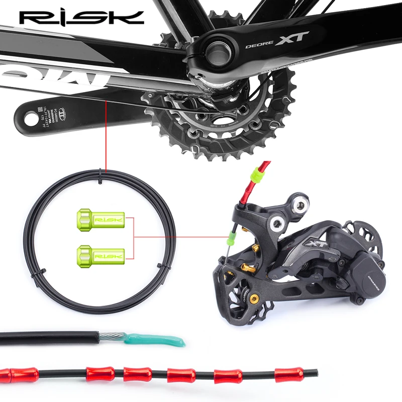 

RISK Bicycle Brake Slick Lube Liner Road Mountain Bike Shifting Cable Catheter Oil Tube Pipe Housing MTB Inner Line Protector