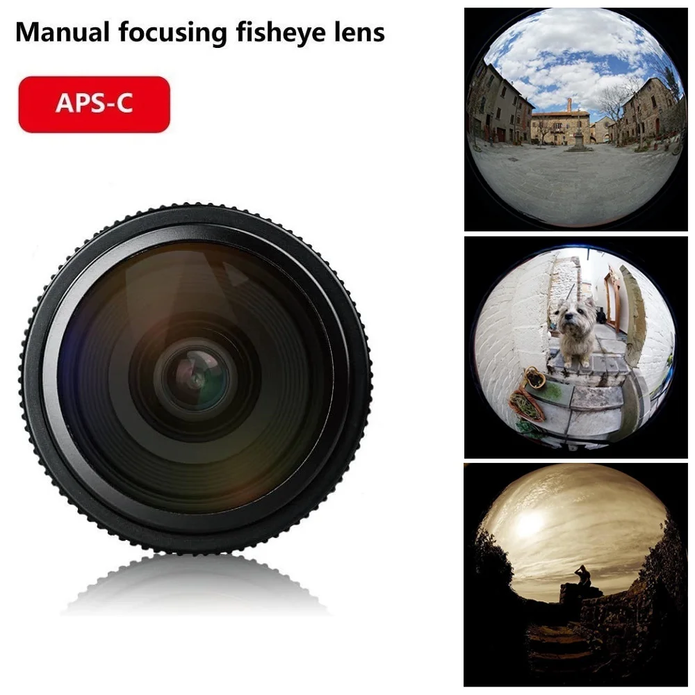 Фото Meike 6,5 мм f2.0 APS-C широкоугольный ручной круглый объектив «рыбий глаз» для Canon EF-M EOS M M2 M3 M5 M6 M10 M50 M50II M100 M6II M200 №2