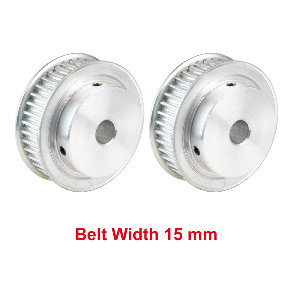 5М-44T Зубчатая шестерня с отверстием 10/12/14/15/16/17/19/20 мм, колесо с круглым дуговым зубом для 5М резинового ремня шириной 15/20/25 мм.