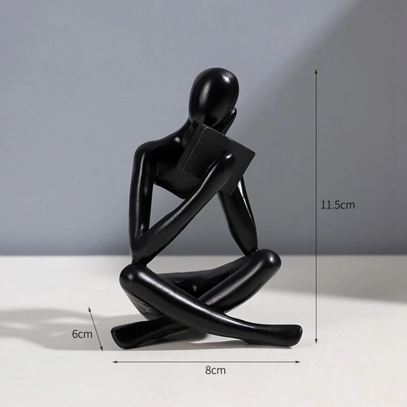 Скульптуры Thinkers статуэтка из смолы с орнаментом для чтения Декоративная