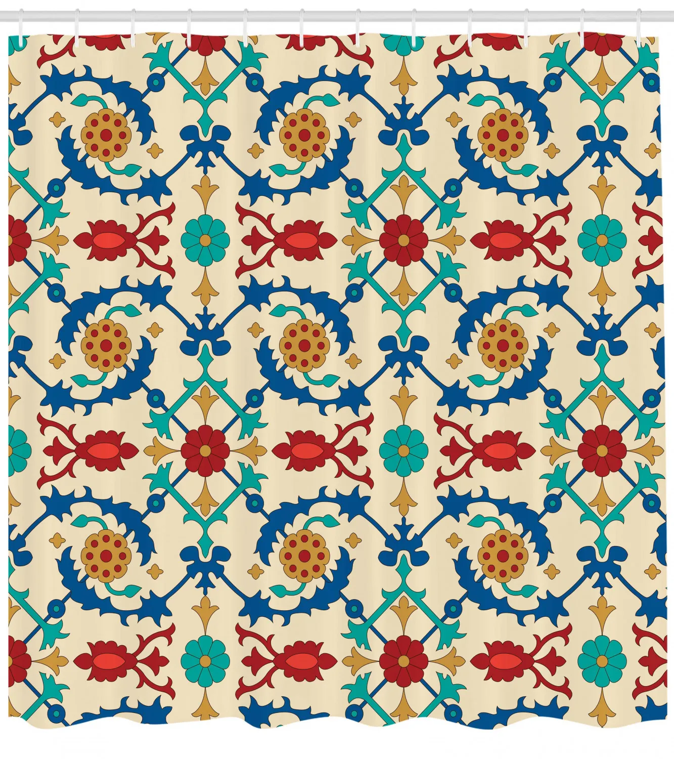 Плитка с марокканским узором душ Шторы комплект традиционный восточный орнамент