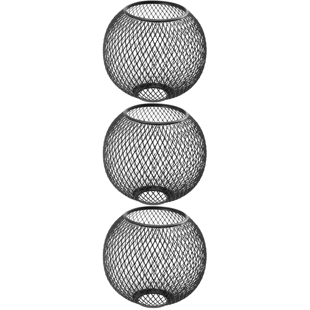 

Lamp Shade Light Cage Lampshade Shades Metal Chicken Wire Guard Iron Bulb Out Hollow Decor Fittings Vintage Farmhouse Rattan