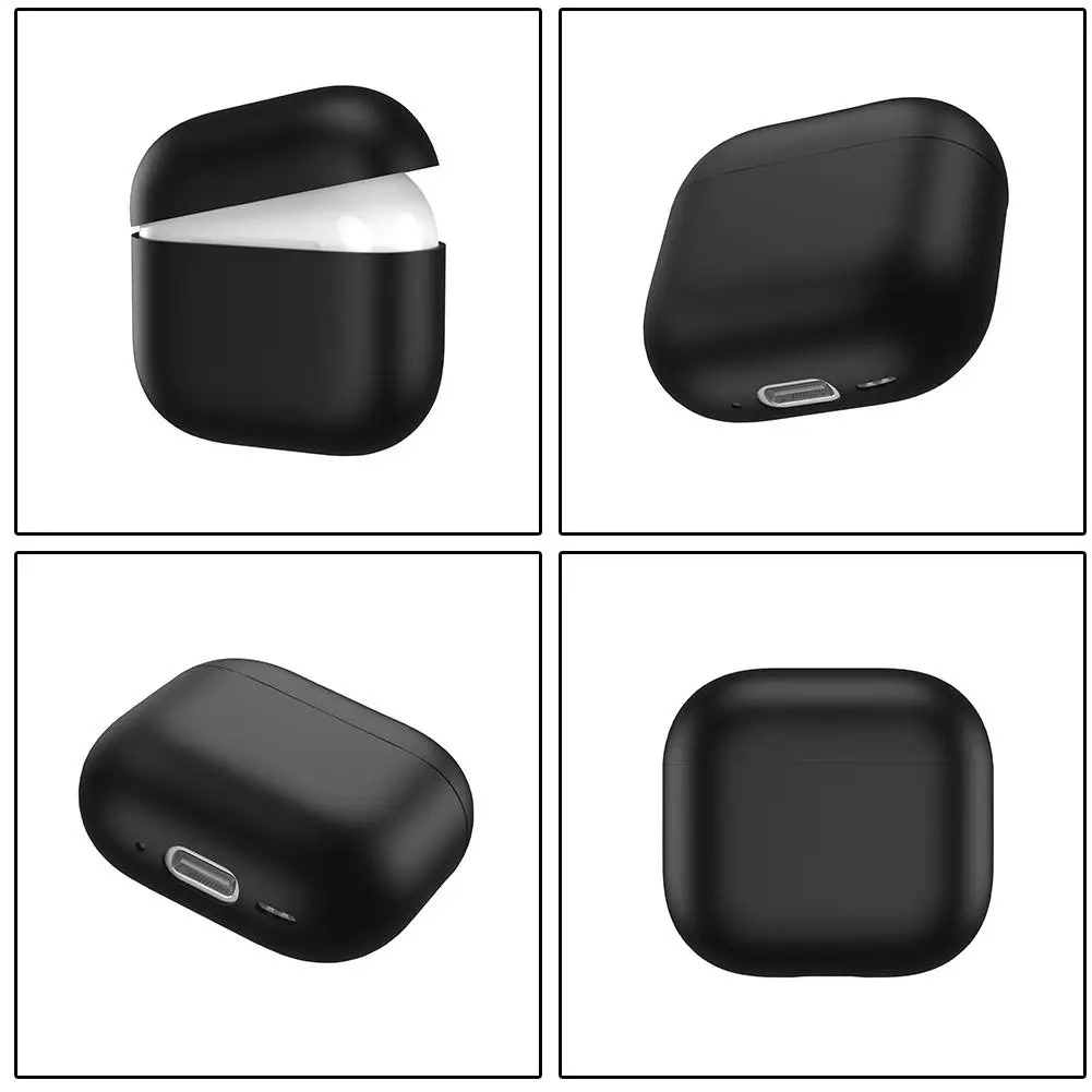 Силиконовый чехол для Airpods 4 цвет в ассортименте