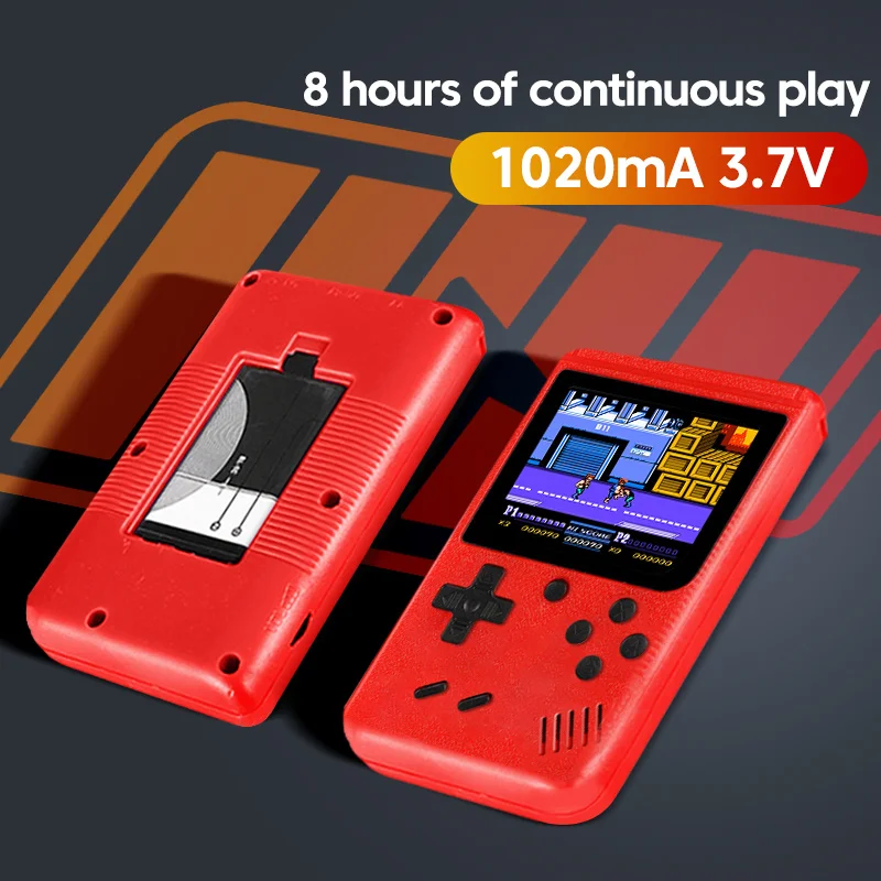 2023 New Retro Portable Mini Handheld Video Game Console 8-bit Color Lcd Children's Color Game Player With 400 Popkiddy Games enlarge