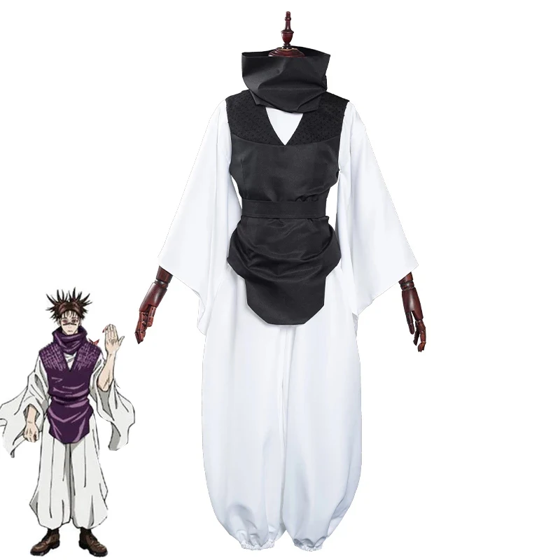 

Anime Jujutsu Kaisen Choso Cosplay Costume Top+Vest+Pants black Uniform Outfit For Women Men Halloween Party
