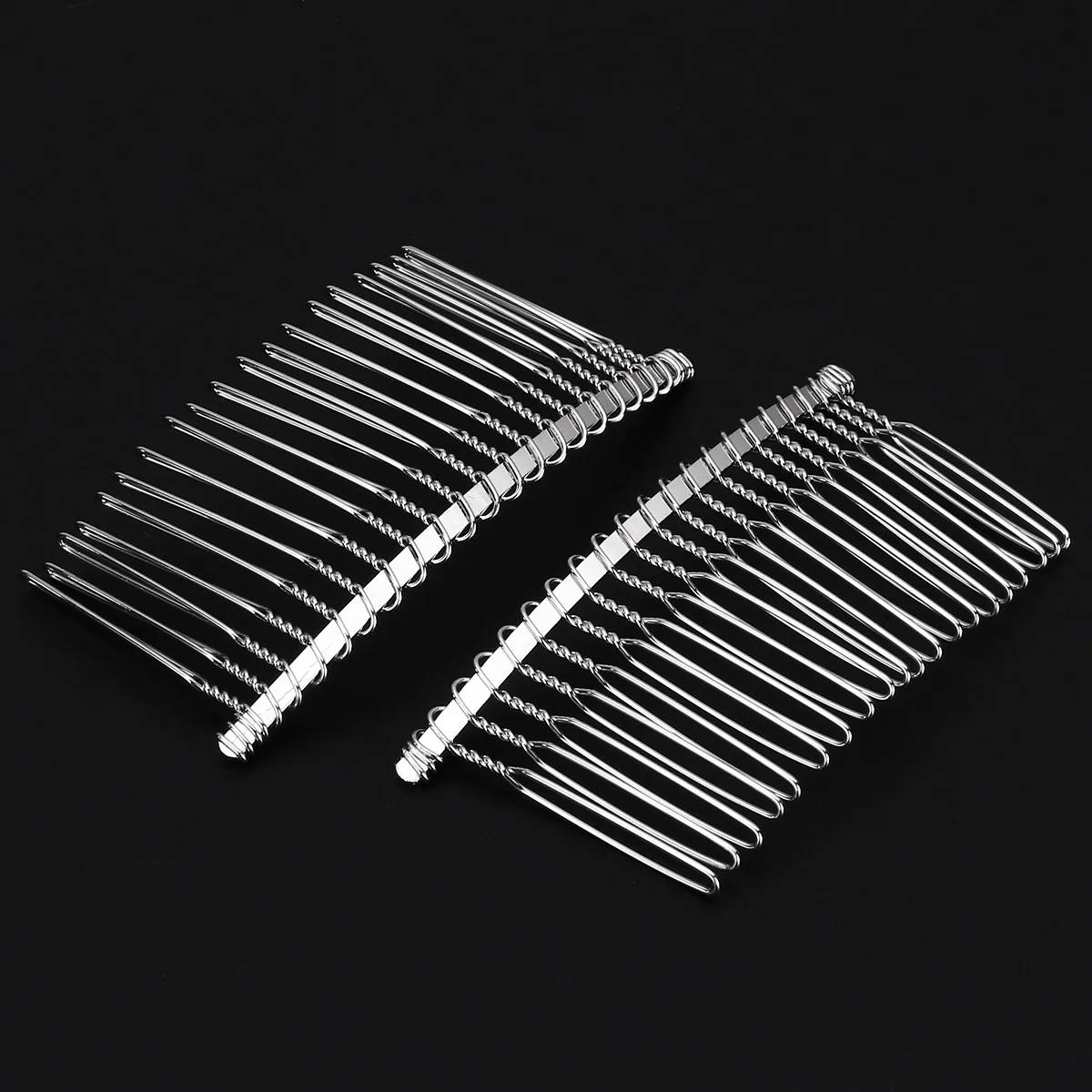 

Hair Combs Comb Metal Veil Sideclip Teeth Wedding Bridal Brides Extrawhite Thick Diy Silver Wire Fancy 8Cm Accessories