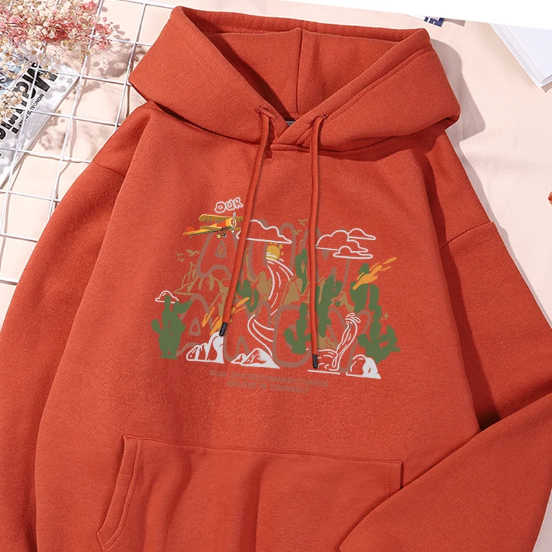 Мужские модные свободные удобные толстовки с капюшоном и принтом Beleve In Yourself