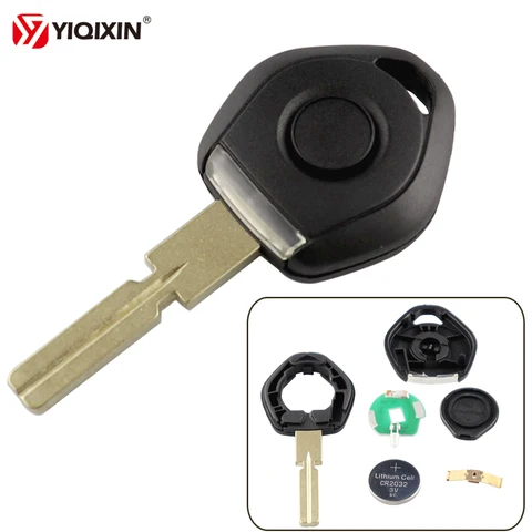 YIQIXIN, корпус ключа транспондера для Bmw 3 5 7 Z3 E36 E34 E38 E39 чехол для дистанционного ключа от машины 4 Track HU58 светодиодный светильник кой