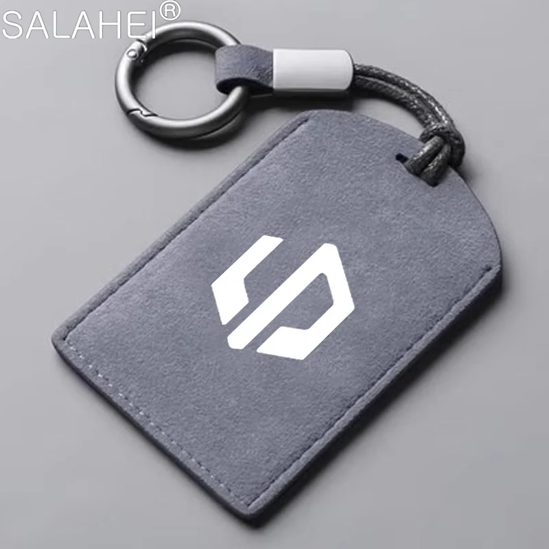 

Кожаный автомобильный чехол для дистанционного ключа с NFC-картой, защитный чехол для брелока, чехол для Leapmotor C10 2024, авто аксессуары без ключа Kychain