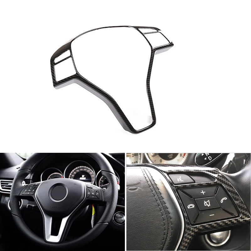 

Carbon Style Car Steering Wheel Panel Frame Cover Trim For Mercedes Benz B E CLA GLA GLK Class W212 W246 W117 W207 W218 X156