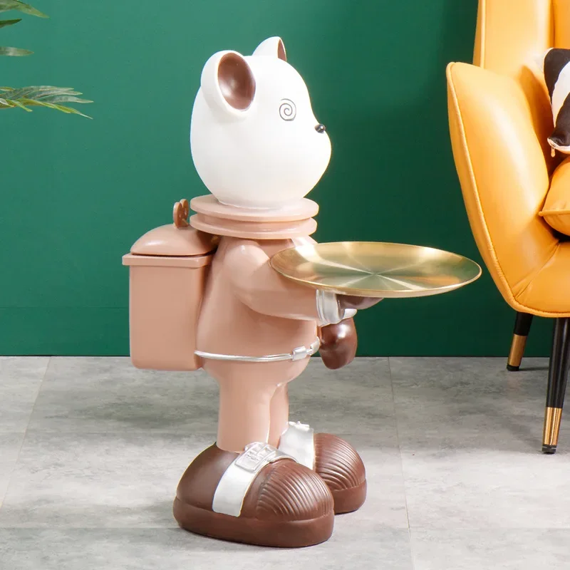 Креативный искусственный медведь из смолы мультяшная коробка для салфеток