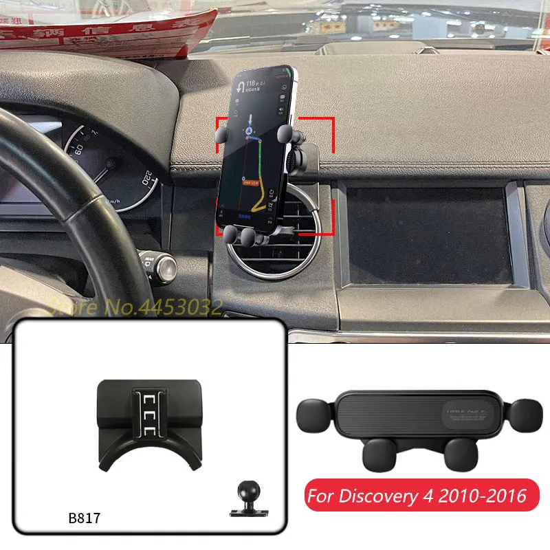 

Автомобильный держатель для Land Rover Discovery 4 2010-2016, кронштейн для гравитационной навигации GPS с вентиляцией, горизонтальные аксессуары
