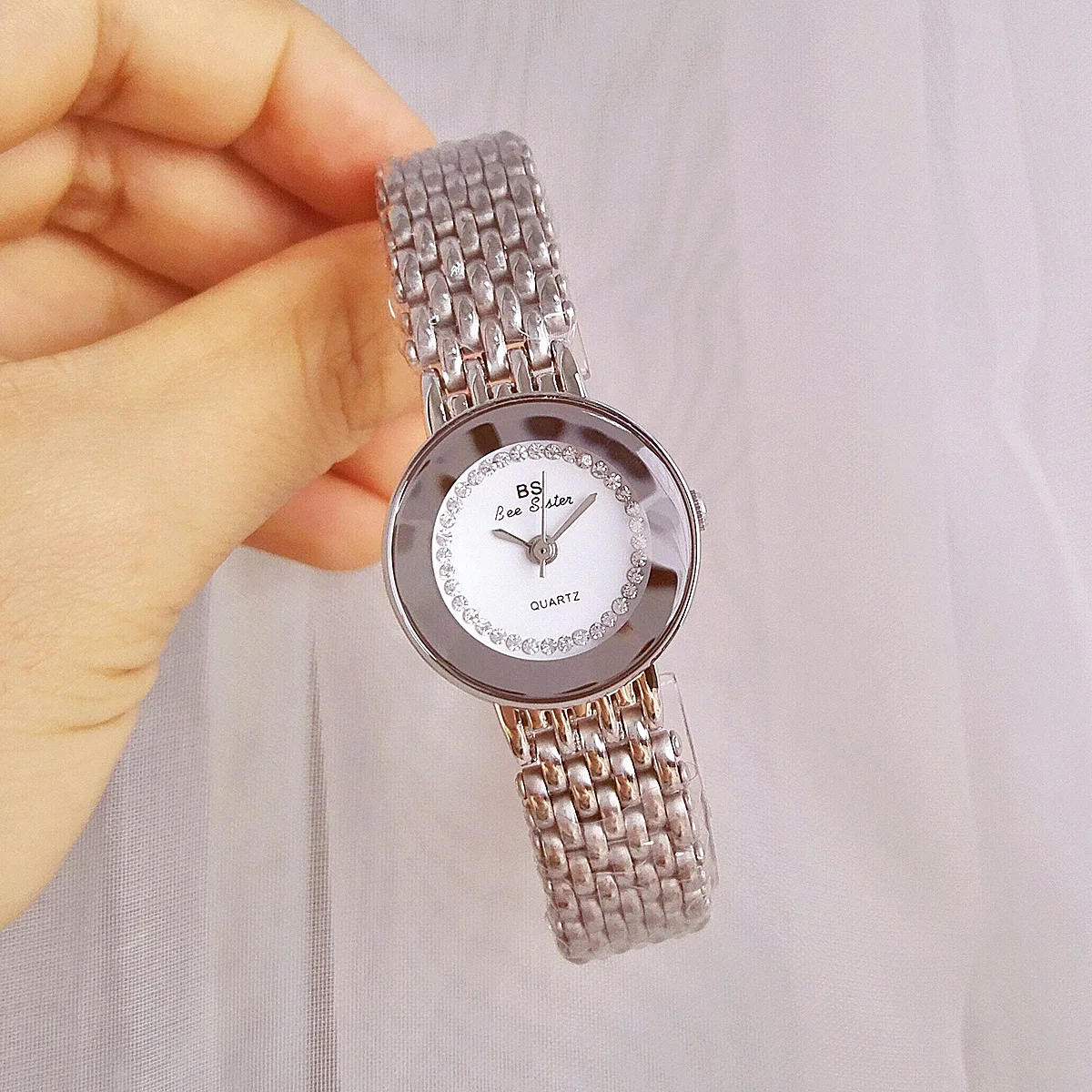 Small Dial Silver Ladies Wrist Watches Luxury Brand Waterproof Stainless Steel Elegant Dress Watch for Women Relogio Feminino