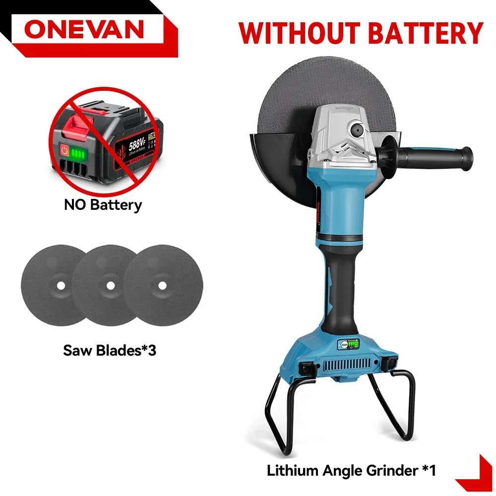 

ONEVAN Бесщеточная угловая шлифовальная машина 180 мм