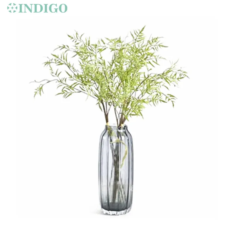 

3 зеленая Весенняя трава из ивы, 64 см, украшение для обеденного стола, искусственное растение, свадебный цветок, для вечерние ринки, индиго