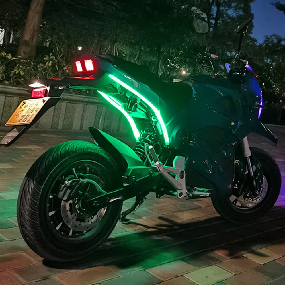 

2pcs LED Strip Light 7 Colors Flexible LED Scan Turn Signal Strip APP Control Flowing Light Daytime Running Light Auto Headlight