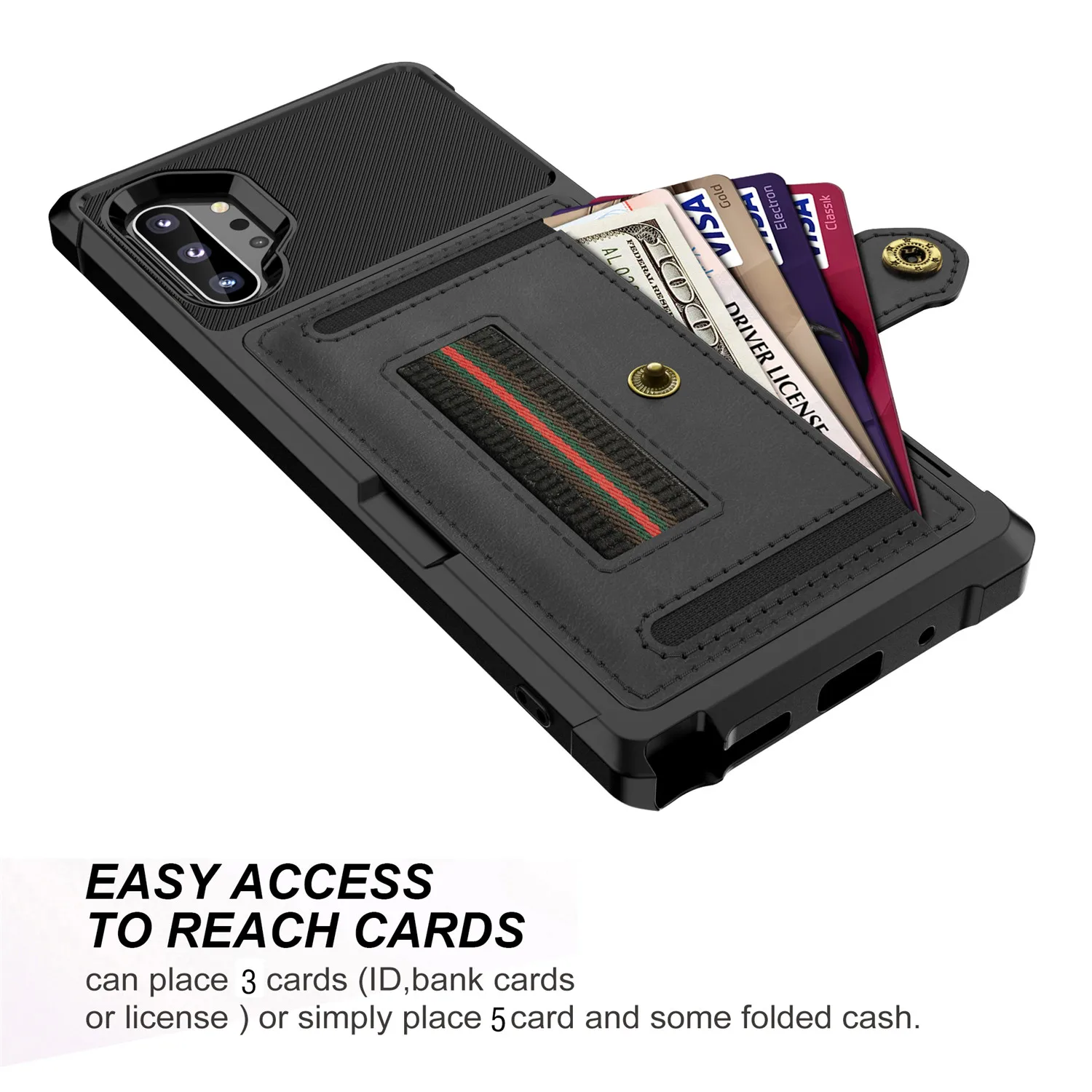 for Samsung Galaxy Note 20 S21 Ultra 10 9 S20 S21 S10 S9 Plus S10e S10+ Case Leather Multi Card Holder Wallet Retro Luxury Cover