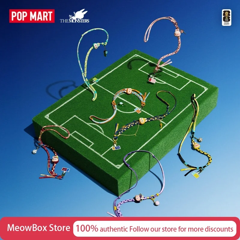 Фото Pop Mart The Monsters Labubu Fifa Series: Длинный шнурок-ремешок для шеи (слепая коробка) – коллекционный аксессуар для футбольных фанатов, подарок №3