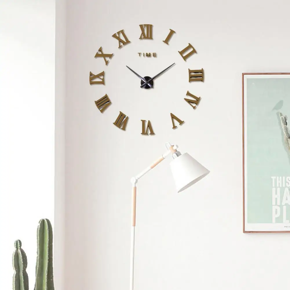 

Modern Battery-operated Eco-friendly DIY Sweeping Still Life Clock Corrosion-resistant Geometric Clock for Living Room
