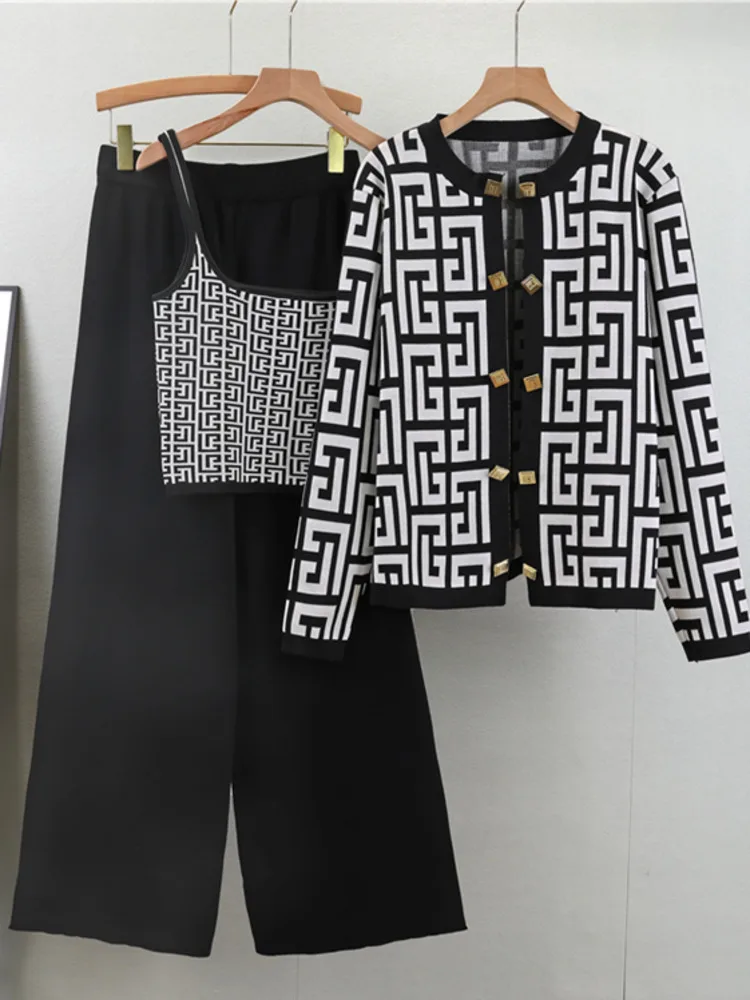 Осенне-зимние женские новые элитные повседневные костюмы шикарный