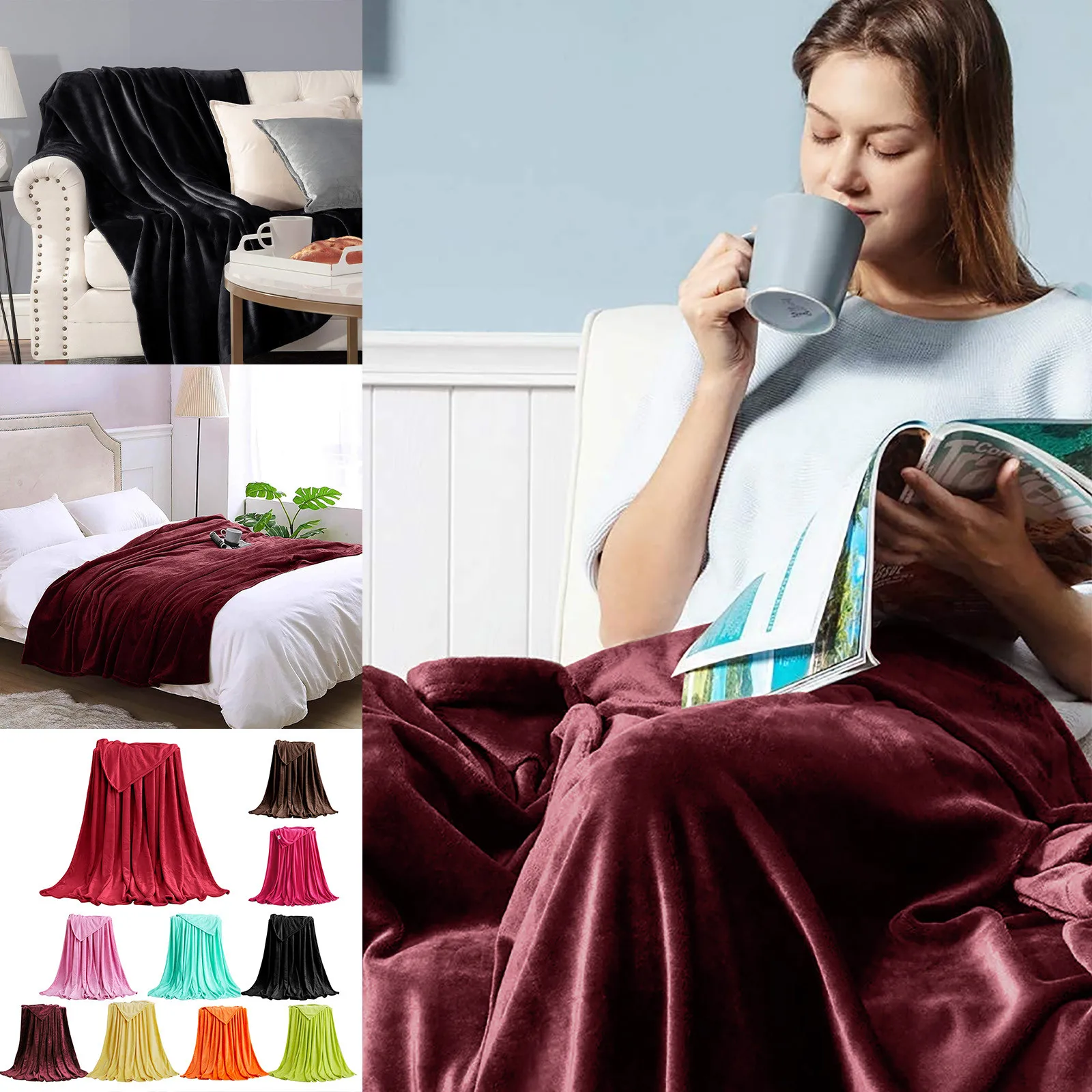 

Three Blanket Fluffys Blanket Cute Sofa Color Blanket Blanket Color Room Anthracite Living Blanket Full Size Blanket for Bed