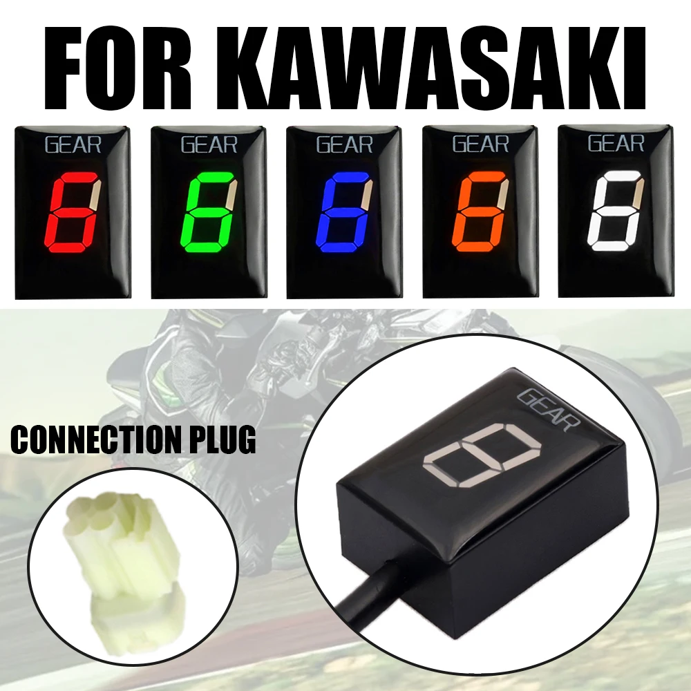 For Kawasaki Z750 Z1000 ER6N ER6F Z 750 800E 1000 Z800E ZX6R ZX-6R Ninja 300 250 R Motorcycle Accessories Gear Indicator Display