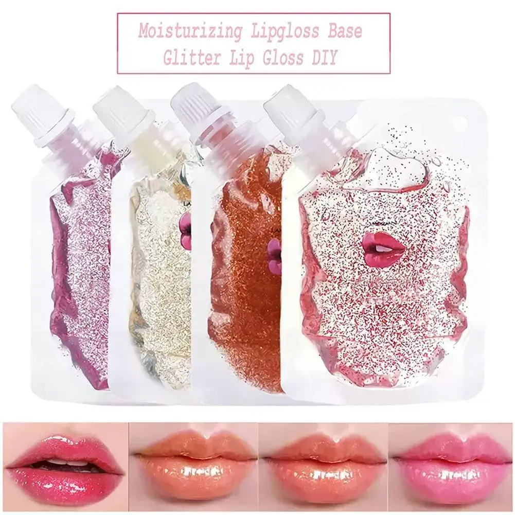 

50ml DIY Clear Lip Gloss Base Oil Moisturizing Lip Base Glaze Material Handmade Lipgloss Gel Nourishing Cosmetic Lipstick R W6Z6