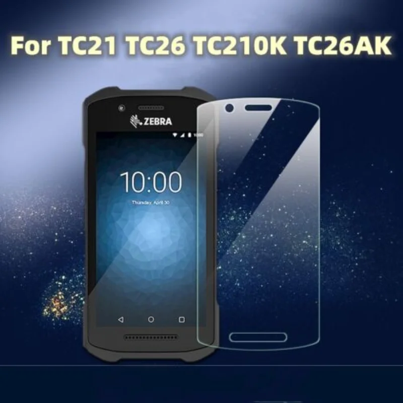 

5-Pcs Tempered Glass Screen Protector Film for Zebra TC21 TC26 TC210K TC26
