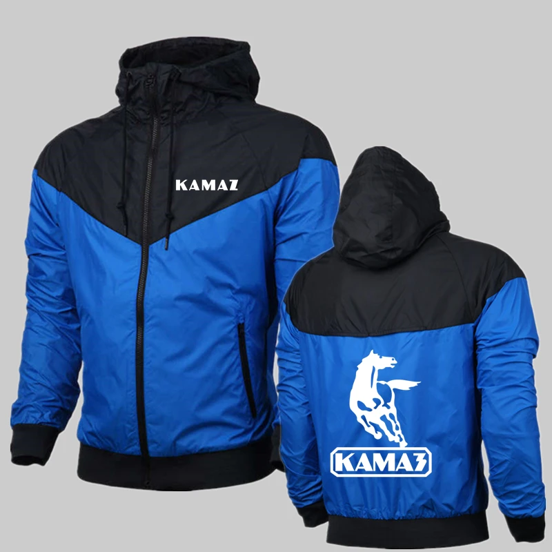 

2022 New Autumn Selling KAMAZ Brand Printed Customizable Polyester Top England Style Mens Thin Popular Solid Color Hoodie Top