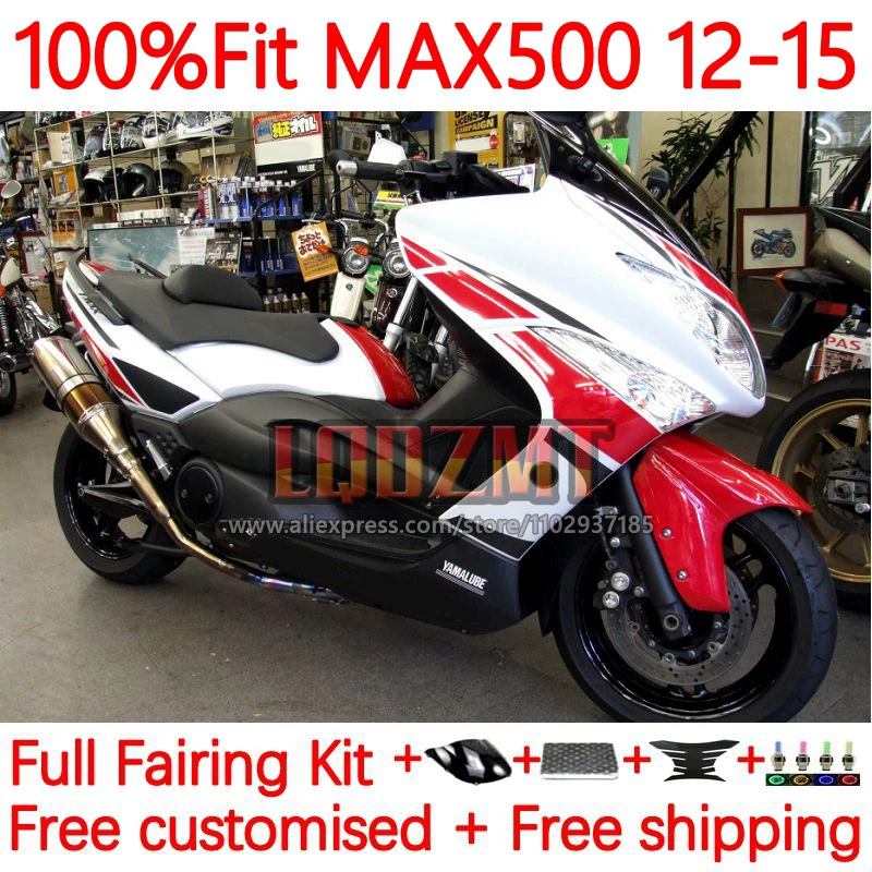 

Injection white red Fairing For YAMAHA MAX-500 TMAX500 TMAX T MAX 500 MAX500 2012 2013 2014 2015 T-MAX500 12 13 14 15 33No.27