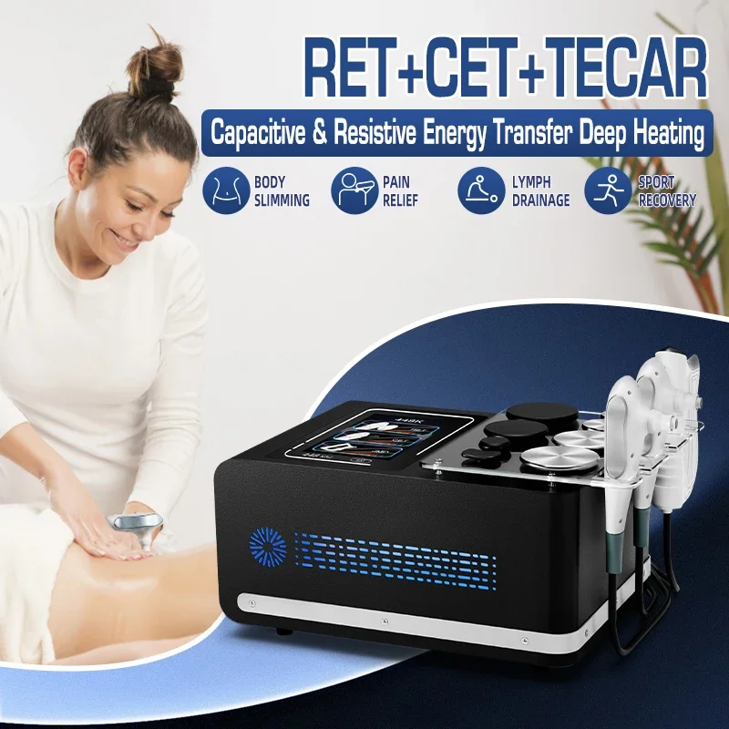 Фото Профессиональный 448K высокочастотный RET CET термотерапия Tecar RF лифтинг устройство для похудения для глубокого ухода физическое лечение №1